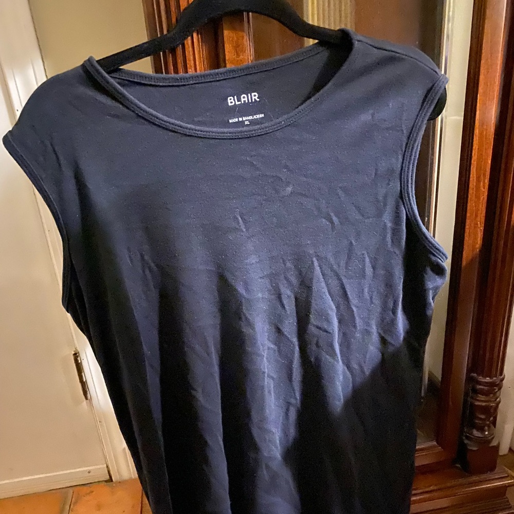 Black tank top